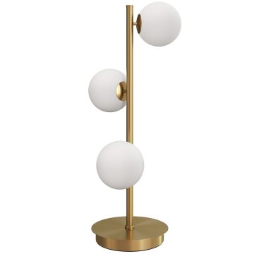 Table lamp, 3 G9 sockets, Gold, Ø 12 × 53 cm