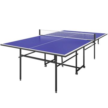 Stół do tenisa stołowego Sportnow 274x152,5x75,5cm, czarno-granatowy