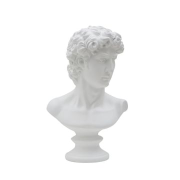 Statue Mauro Ferretti 0116080000, Male Head, 21.5 × 34 × 14.5 cm