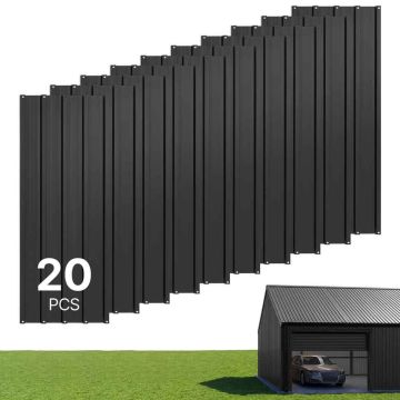 Panele dachowe VEVOR SKU2025008, 20 szt., czarne, 108 × 42,6 cm
