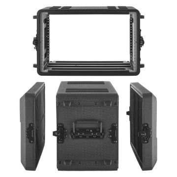 Rack case VEVOR 260-6U, 6U, with microphone compartment, 41 × 60 × 38 cm