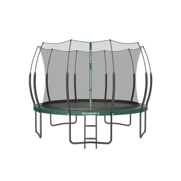 Trampoline 366x270cm., black/dark green