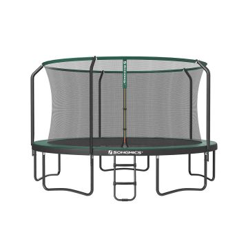 Trampoline 427x270cm., black/dark green