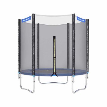 Trampoline 230x183cm., black/dark blue