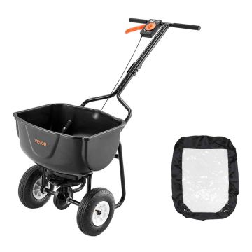 Push spreader VEVOR TC2135, 27.2 kg capacity, 45 × 75 × 80 cm