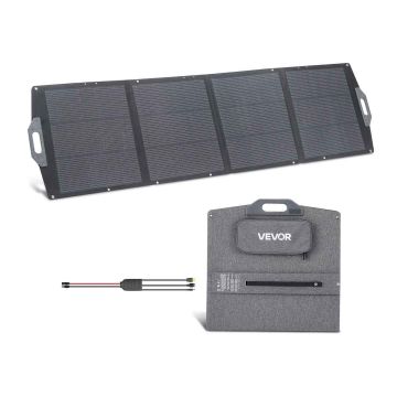 Foldable solar panel VEVOR S200, 200 W, 2230 × 610 × 55 mm