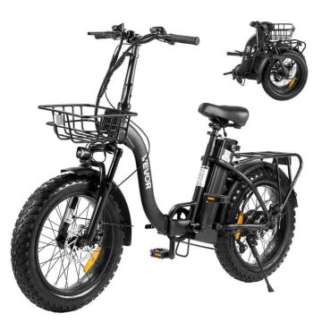 Składany rower elektryczny VEVOR VES623, 250 W, 25 Ah, 173,5 × 64 × 131 cm