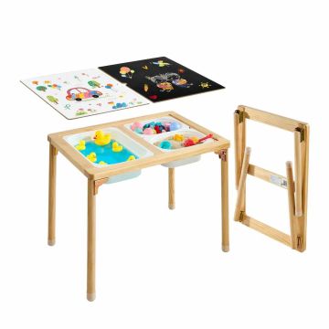 Składany stolik sensoryczny VEVOR G16SKU6, 7 w 1, 74 × 51 × 52 cm
