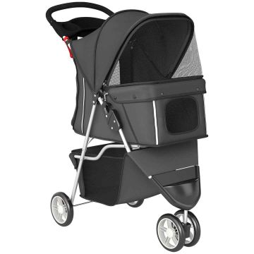 Składany wózek dla psa, do 10 kg, 77 × 44 × 102 cm