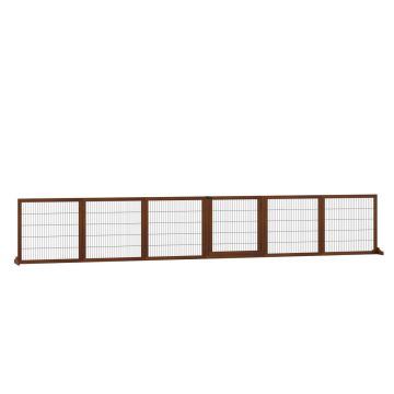 Folding dog gate, 6 panels, 432 × 36 × 70 cm
