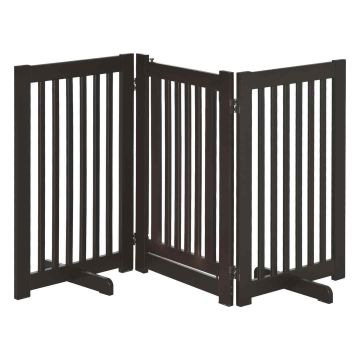 Wybieg dla psa PawHut 155x35,5x76cm, ciemnobrązowy