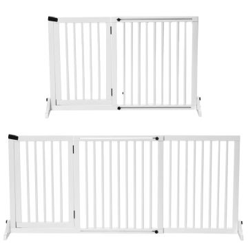 Dog enclosure PawHut 166x36x71cm., white