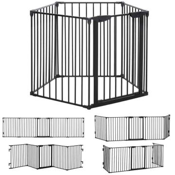 Dog enclosure PawHut 300x3x74.5cm., black