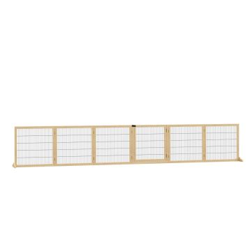 Dog enclosure PawHut 432x36x70cm., light brown