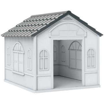 Dog kennel PawHut 65x75.7x63cm., white/gray