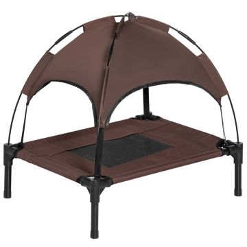 Dog bed PawHut 61x46x62cm., brown/black