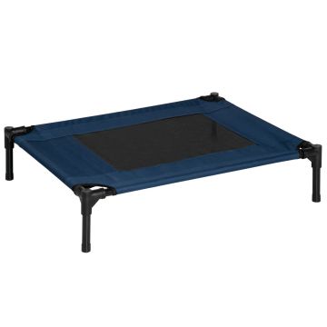 Legowisko dla psa PawHut 76x61x18cm, niebiesko-czarne