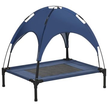 Dog bed PawHut 76x61x73cm., blue/black