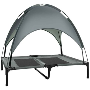 Dog bed PawHut 92x76x90cm., gray/black