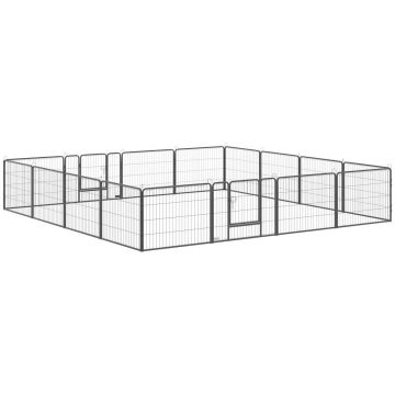 Ogrodzenie dla psa od 16 PawHut 80x60cm, szare