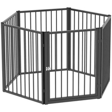 Dog enclosure PawHut 120x60x76cm., black