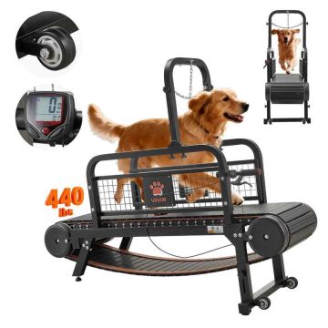 Bieżnia dla psa VEVOR SSKL-3, dla psów średnich i dużych, czarna, 191 × 140 × 57 cm