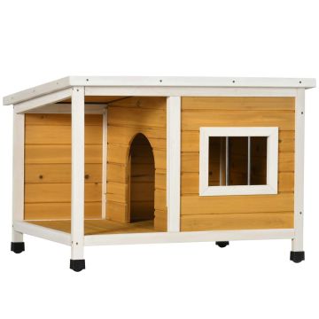 Dog kennel, With porch, 85.5 × 62 × 60 cm