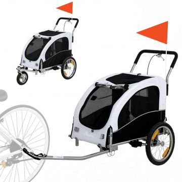 Przyczepka rowerowa dla psa 2 w 1, 160 × 71 × 101 cm