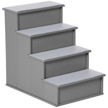 Schody dla psa PawHut 40x59x54,2cm, szare