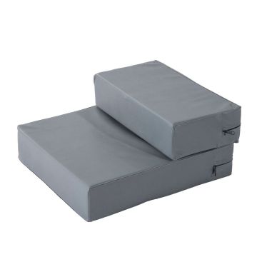 Schody dla psa PawHut 67x39x10cm., szare