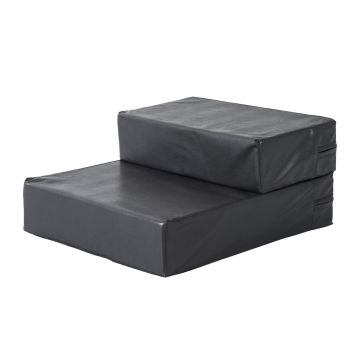 Schody dla psa PawHut 67x39x10cm, ciemnoszare