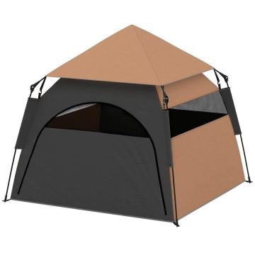 Dog tent PawHut 120x120x106cm., black/brown