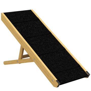 Rampa dla psa, 4 poziomy wysokości, 83,5 × 47,5 × 35 cm