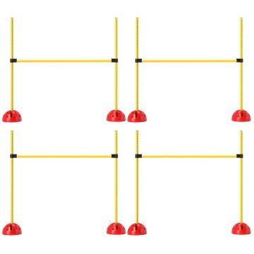 Dog training set of 4 pieces PawHut 124x19.5x103cm., yellow