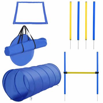 PawHut dog training set, yellow/blue