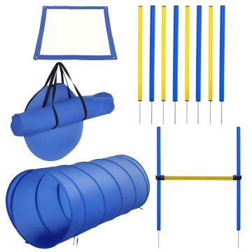 PawHut dog training set, yellow/blue