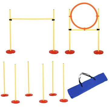 PawHut dog training set, yellow/orange
