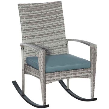 Fotel ogrodowy bujany Outsunny 66x88x98cm, szary