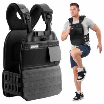 Kamizelka obciążeniowa VEVOR JS-VEST010, obciążenie maks. 18 kg, 58 × 33 × 9 cm