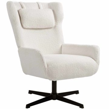 Fotel do salonu, obrotowy 360°, 74 × 102 × 86,5 cm