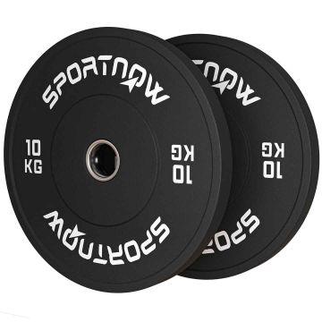 Barbell weights Sportnow 45x45x4cm., black/white