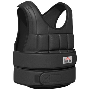 Weighted vest Homcom 60x50cm., black