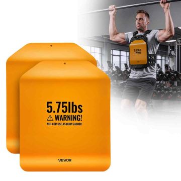 Weight vest plates VEVOR JSQB-5.75LB, 2 pcs. 2.6 kg each, 295 × 240 × 30 mm