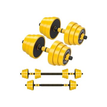 Weights, with connecting tube, yellow
