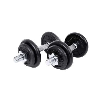 Dumbbell set 2x40 kg, black