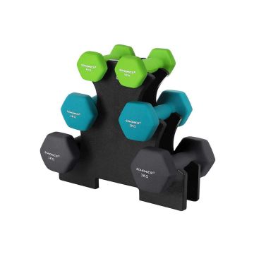 Dumbbell set with stand SYL612G02 2x1kg 2x2kg 2x3kg