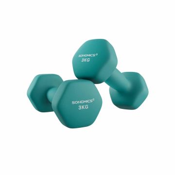 Dumbbell set 2 x 3 kg, dark green