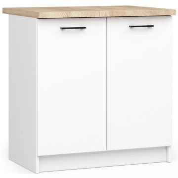 Szafka kuchenna NORE Oliwia S80 2D, biała