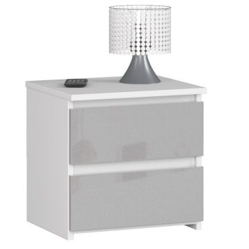 Stolik nocny NORE CL2 40 cm, jasnoszary