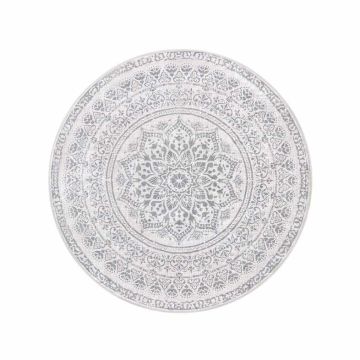 Carpet 120cm., white/gray